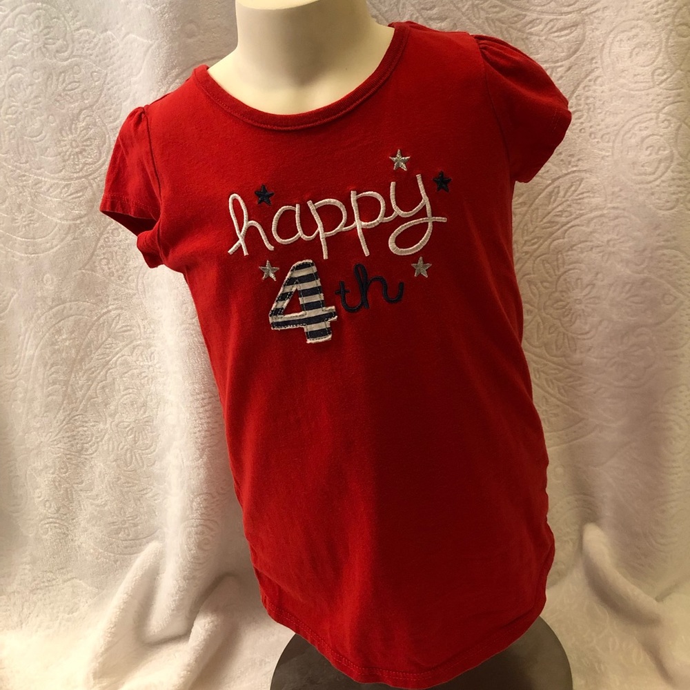 3️⃣ for $10🎉Jumping Beans 4th of July Red Tee